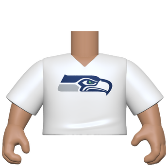 PY: Torso- ML SK3- VNeck(WH) Seahawks, Image 1